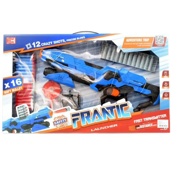 Frantic Launcher: Ruční houfnice na pěnové střely s terčem a náboji 49cm obrázek 8