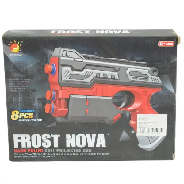 Frost Nova: Ruční houbová střelná zbraň s dostřelem 16 metrů a délkou 22 cm. obrázek 4
