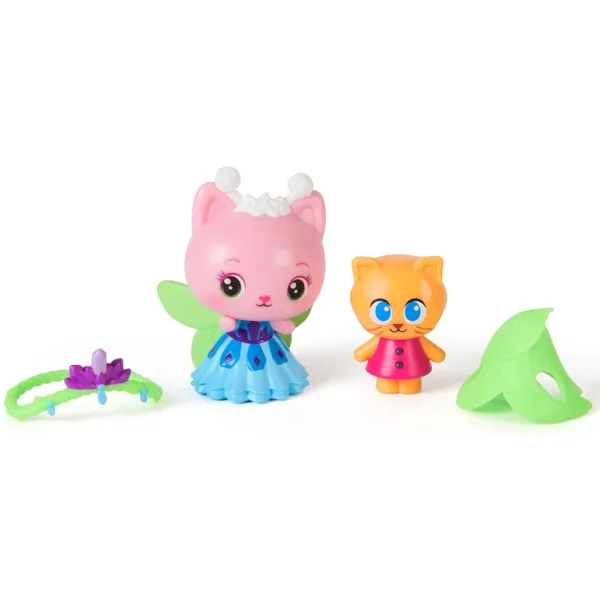Gabi dům pro panenky Kino: Balíček figurek Kristalová zahrada 2 ks – Queen Kitty Fairy a Kitty Gnome – Spin Master obrázek 3