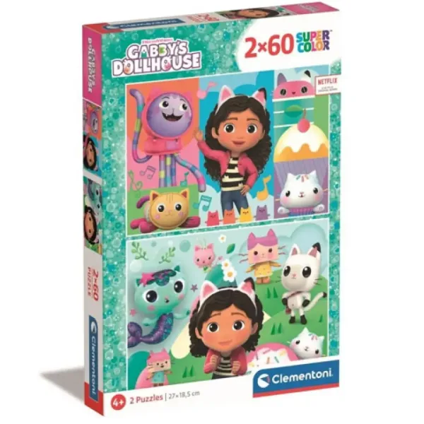 Gabi dětský dům Supercolor 2x60ks puzzle - Clementoni obrázek 1