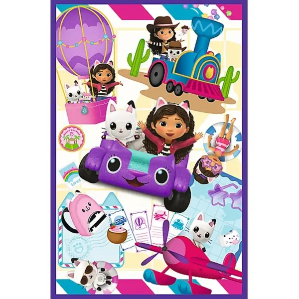Gabi domeček - Barevné dny 3x80 ks puzzle - Trefl obrázek 4
