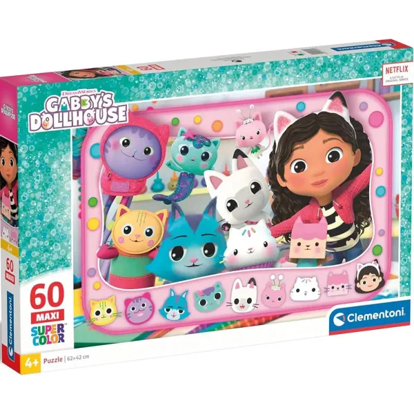 Gabi domeček pro panenky 60 ks maxi supercolor puzzle - Clementoni obrázek 1