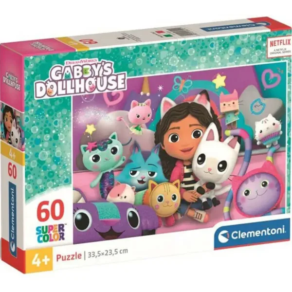 Gabiho panenkový dům 60dílné Supercolor puzzle - Clementoni obrázek 1