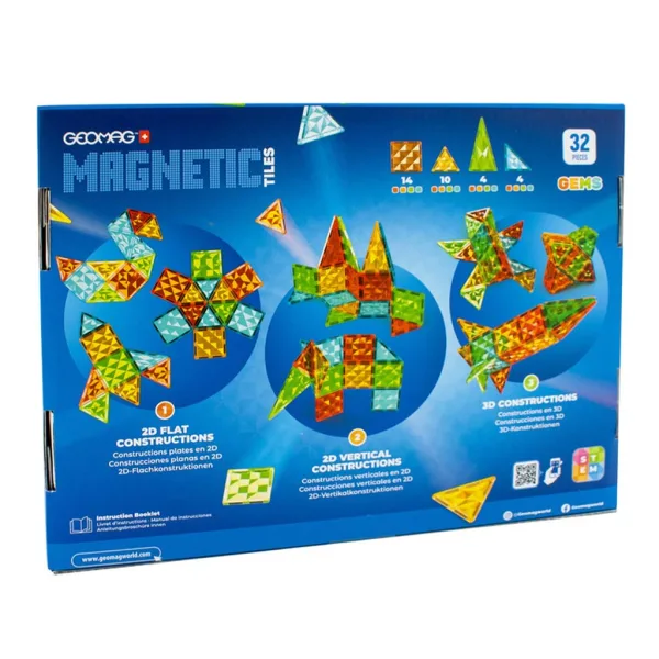 Geomag: Magnetické dlaždice Gems Rocket 32dílná raketová sada obrázek 2