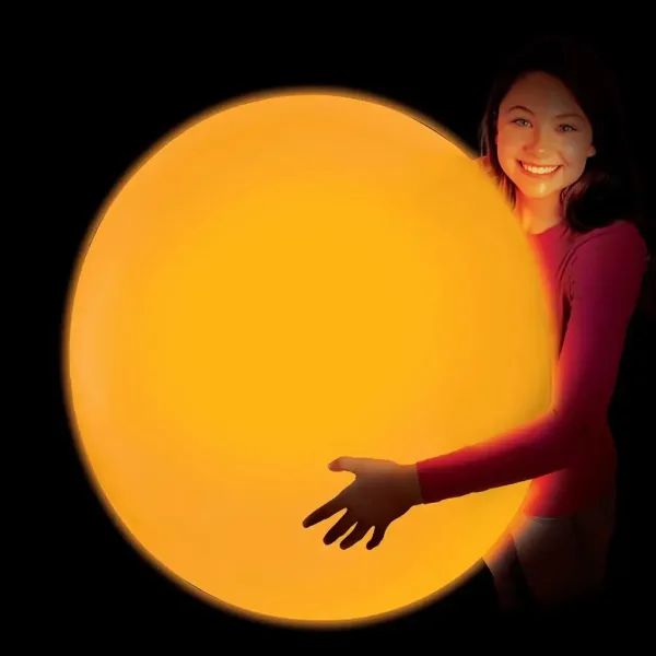 Glowzilla Wubble svítící bublinový míč neonově oranžový 75 cm obrázek 2
