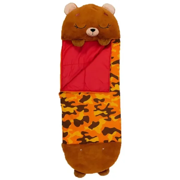 Happy Nappers: Hnědý medvěd polštář spací pytel 137cm obrázek 2