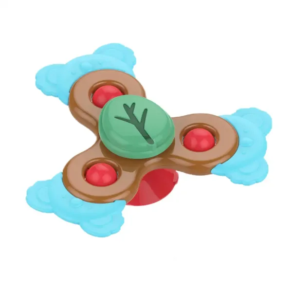 Happy World: Sada 3 zvířecích dovednostních hraček Baby spinner obrázek 3