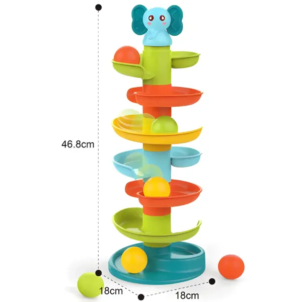 Happy World: Veselá sloní kuličková dráha 47cm obrázek 3