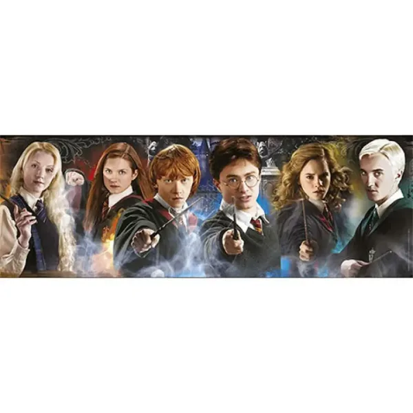Harry Potter: Panoramatický puzzle 1000 kusů - studenti z Bradavicku - Clementoni obrázek 2