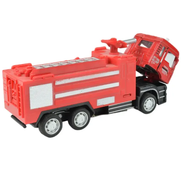Hasičské auto: Hračka hasičské auto na zpětné natažení ve dvou verzích 14cm obrázek 4