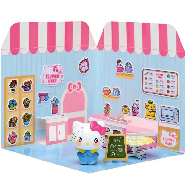 Hello Kitty Flower Café figurka s domečkem na polepení - Comansi obrázek 3