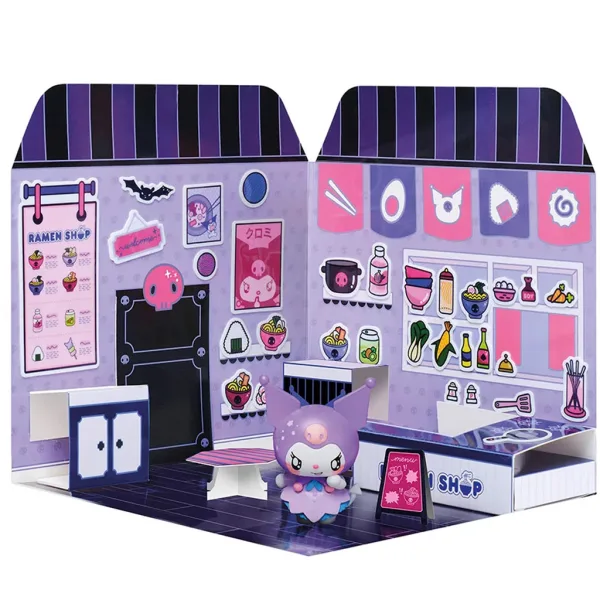 Hello Kitty: Kuromi Ramen Shop figurka s domečkem, který lze polepit samolepkami – Comansi obrázek 3