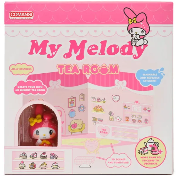 Hello Kitty: My Melody Čajový pokoj figurka s domkem na polepení - Comansi obrázek 2