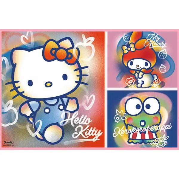 Hello Kitty a přátelé 2x200 puzzle - Trefl obrázek 2