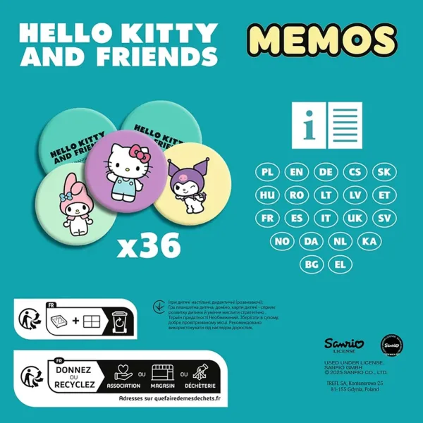 Hello Kitty paměťová hra - Trefl obrázek 3