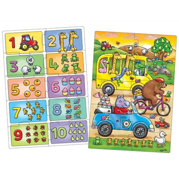 Hledej a najdi... Čísla 2x10ks výukové puzzle obrázek 2