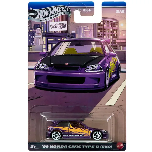 Hot Wheels: ’99 Honda Civic Type R (EK9) klasické autíčko 1/64 - Mattel obrázek 1