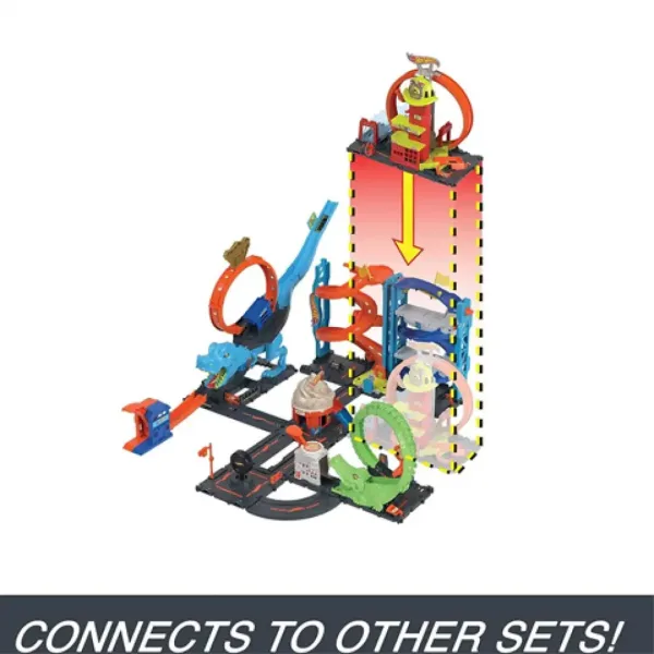 Hot Wheels City: Hasičská stanice herní set - Mattel obrázek 4