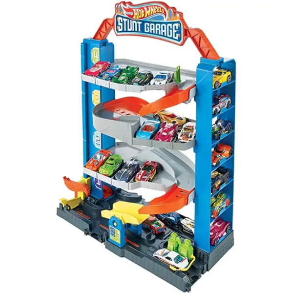 Hot Wheels Kaskadérská garáž s dráhou a autíčkem - Mattel obrázek 4