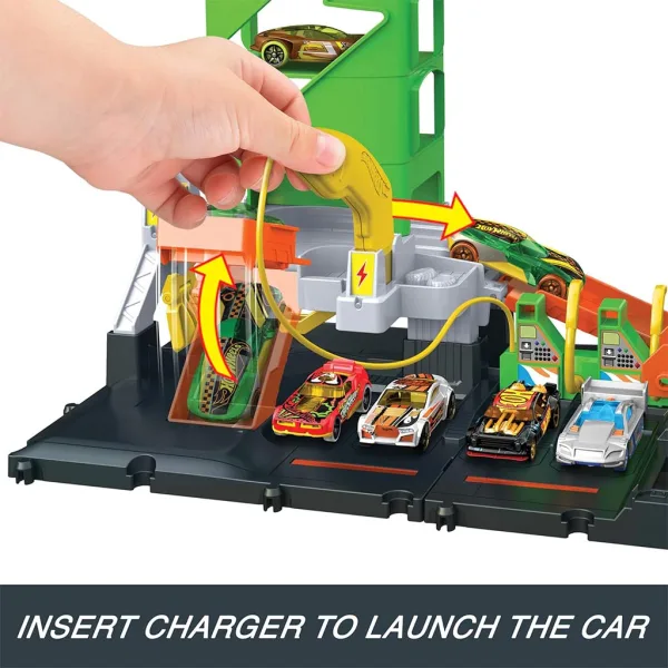 Hot Wheels: Městská čerpací stanice s dráhou a 1 malým autíčkem - Mattel obrázek 5