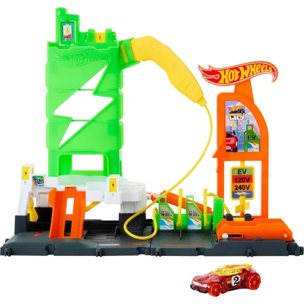 Hot Wheels: Městská čerpací stanice s dráhou a 1 malým autíčkem - Mattel obrázek 6