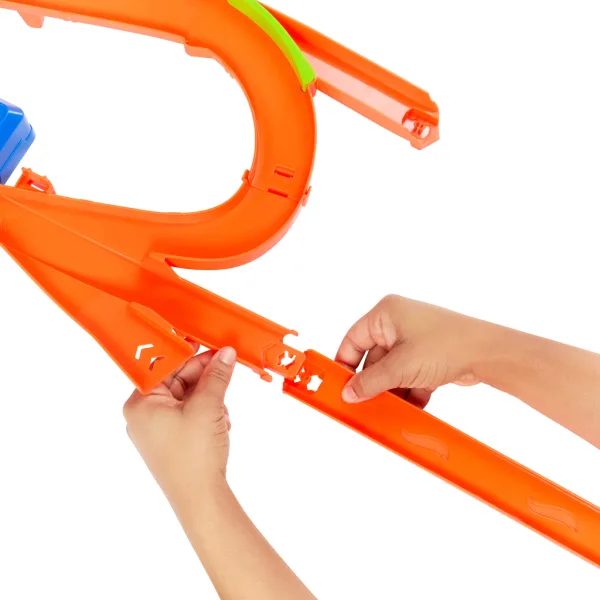 Hot Wheels Stunt Tracks: Sada dráhy s autíčkem – Srážka ve vzduchu – Mattel obrázek 3