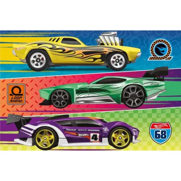Hot Wheels závod 60 dílků puzzle - Trefl obrázek 2