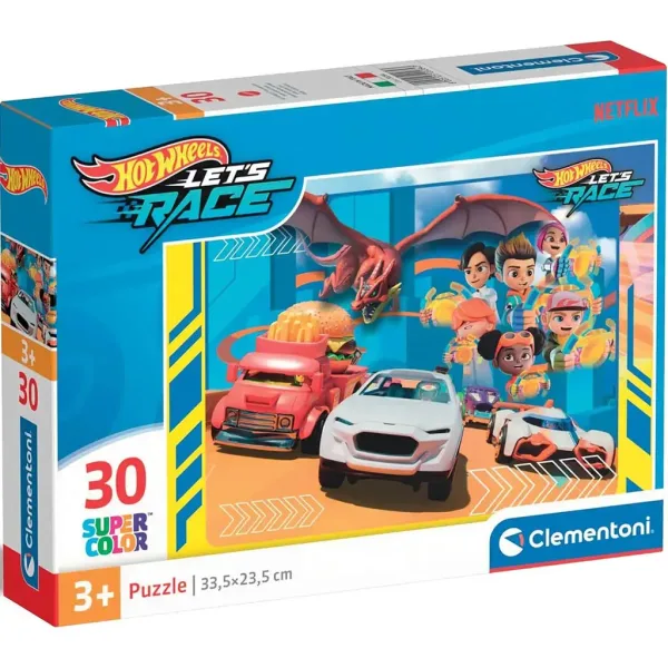 Hotwheels 30 ks Supercolor puzzle - Clementoni obrázek 1