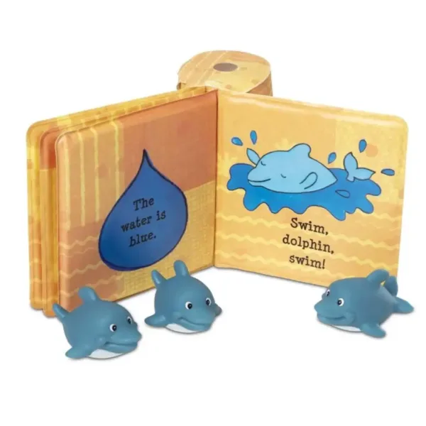 Hra do vany: Voděodolná kniha, dětské delfíny - Melissa & Doug obrázek 2
