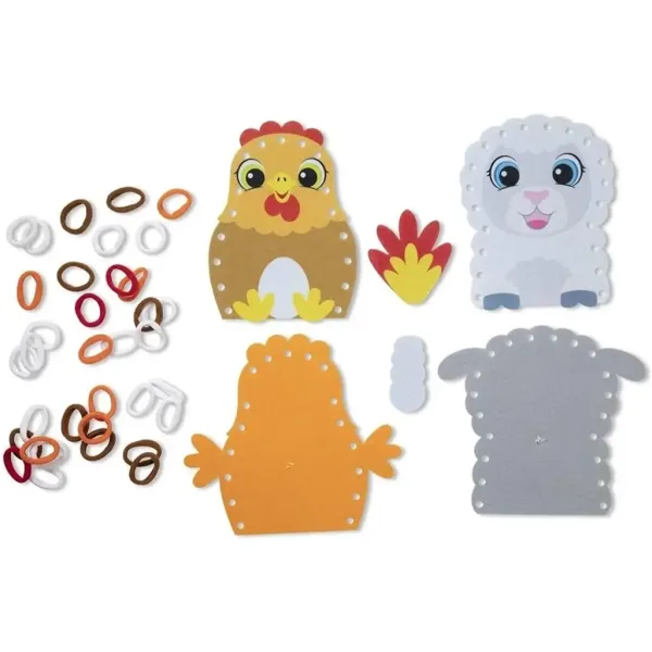 Hra s farmářskými zvířaty - kreativní sada na výrobu loutek - Melissa & Doug obrázek 5