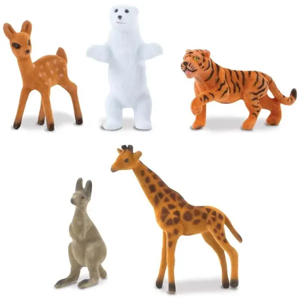 Hrací koberec s motivem zvířecích stanovišť a figurkami zvířat 200x150cm - Melissa & Doug obrázek 3
