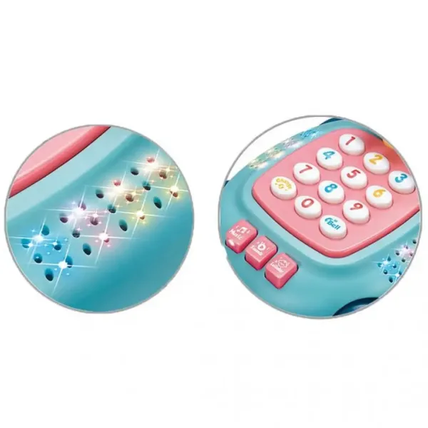 Hrající a svítící želví dětský telefon ve dvou variantách 20cm obrázek 4