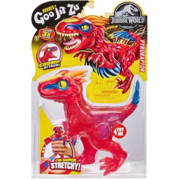 Hrdinové Goo Jit Zu Jurassic World Pyroraptor hračka figura obrázek 1