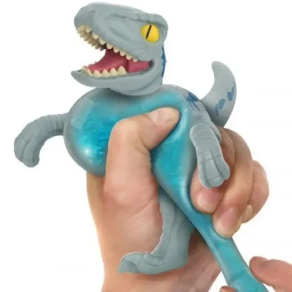 Hrdinové Goo Jit Zu Jurský svět Modrý Velociraptor hračková figurka obrázek 3