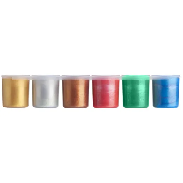 ICO: Süni tempera v kelímcích, metalické barvy 6×25 ml obrázek 2