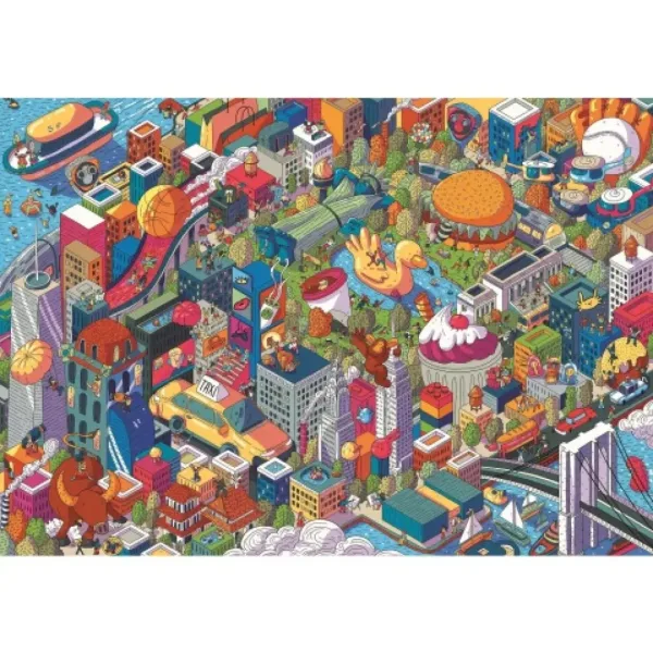 Imaginární města: New York UFT puzzle 1000 dílků - Trefl obrázek 2