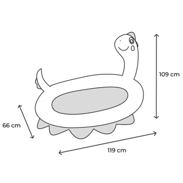 Intex: Nafukovací dětský bazének s dinosaurem a stříkacím efektem 119x109x66cm obrázek 3