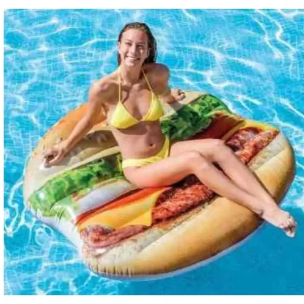 Intex: Nafukovací lehátko ve tvaru hamburgeru 145x142cm obrázek 2
