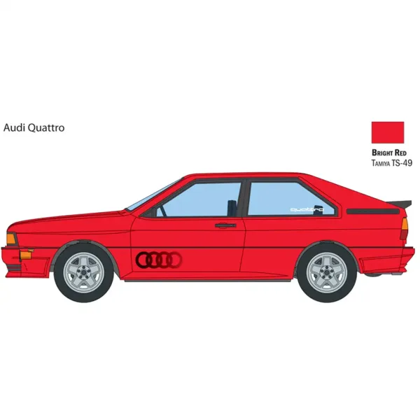 Italeri 1/24 Audi Quattro model auta obrázek 3