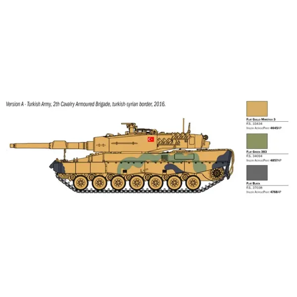 Italeri 1/35 Leopard 2A4 tank model obrázek 3
