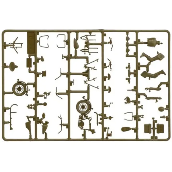 Italeri 1/35 U.S. Motocykly 2ks vojenský motocykl model obrázek 2