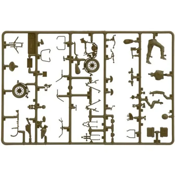 Italeri 1/35 U.S. Motocykly 2ks vojenský motocykl model obrázek 3