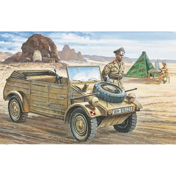 Italeri 1/35 VW Typ 82 Kübelwagen vojenský model vozidla obrázek 2