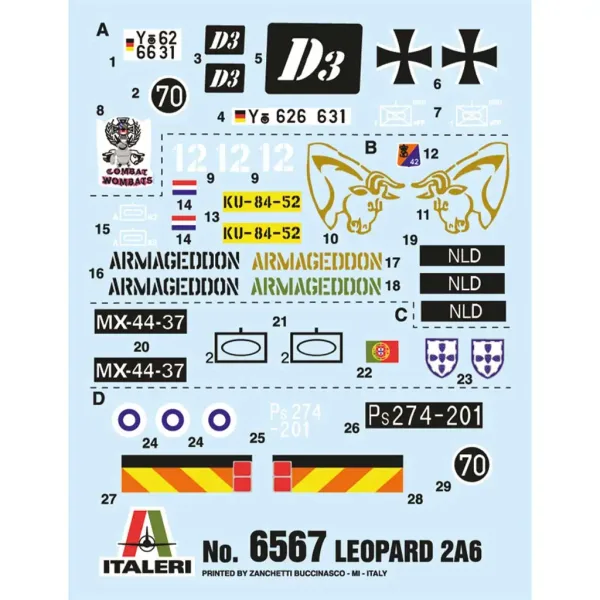 Italeri 1/35 model tanku Leopard 2A6 obrázek 2