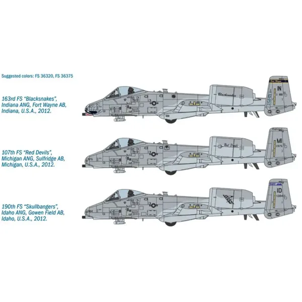 Italeri 1/48 A-10C Blacksnakes model letadla obrázek 3