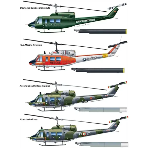Italeri 1/48 AB 212 / UH-1N helikoptéra model obrázek 3