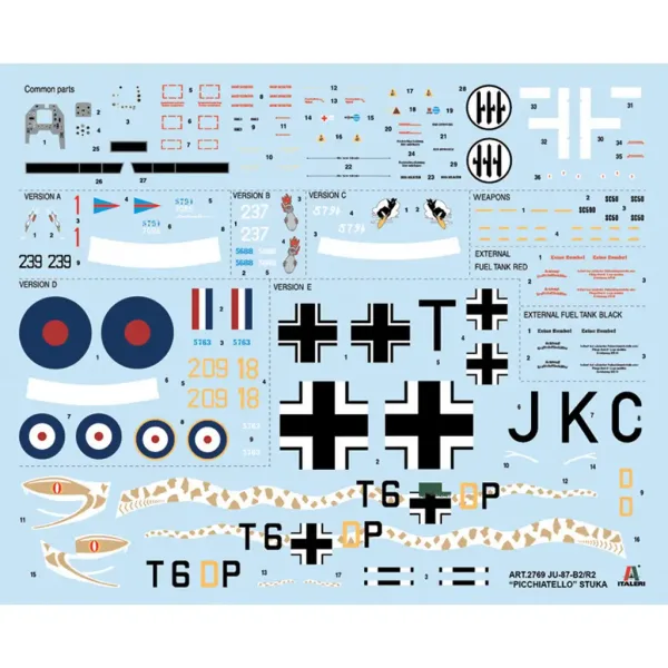 Italeri 1/48 Ju 87 B-2/R-2 Picchiatello model letadla obrázek 2