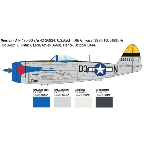 Italeri 1/48 P-47D Thunderbolt model letadla obrázek 3