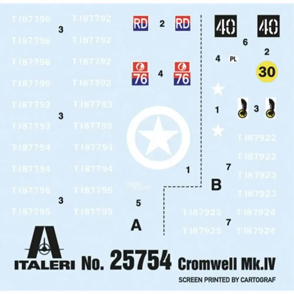 Italeri 1/56 Cromwell Mk. IV tank model obrázek 2