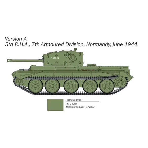 Italeri 1/56 Cromwell Mk. IV tank model obrázek 3